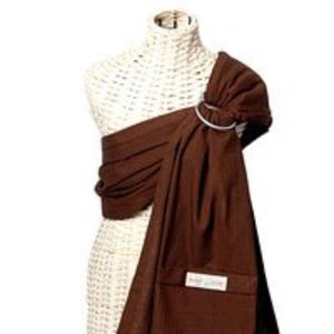 Maya Wrap Lightly Padded Ring Sling - chocolate